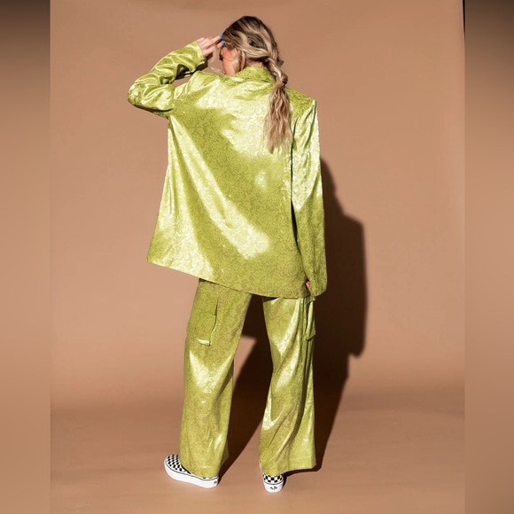 Dressed in LaLa Lucky Girl Jacquard Cargo Pants Small - Picture 6 of 6